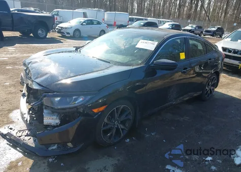 2021 Honda Civic Sport из США, поврежденный, VIN 2HGFC2F86MH536190